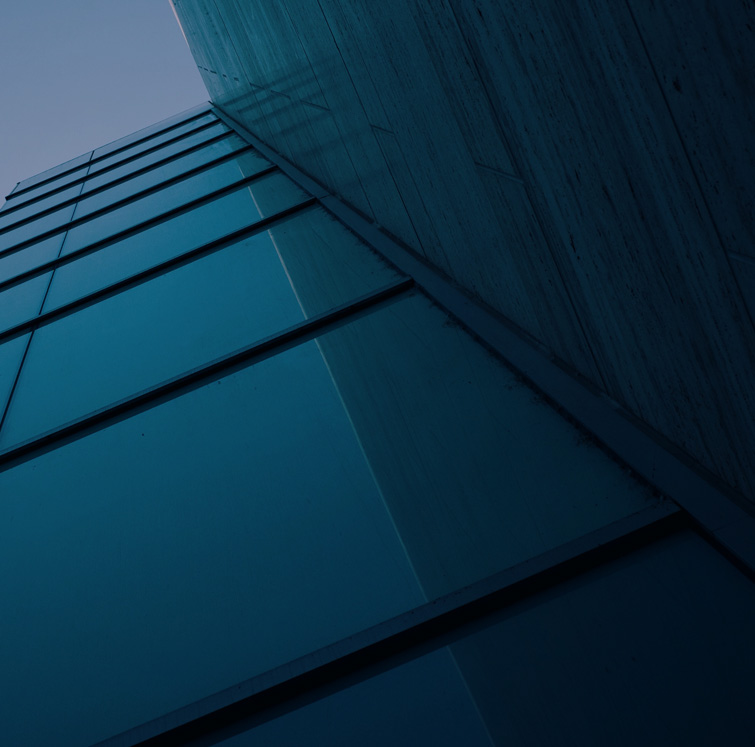 Glass windows of a corporate building